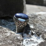 Sterling Silver + Lapis Lazuli Ring (9)