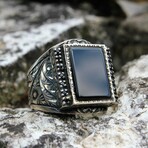 Sterling Silver + Onyx Ring I (9)