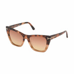 Women's Poppy 02 Cat Eye Sunglasses // Havana + Gradient Bordeux
