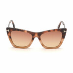 Women's Poppy 02 Cat Eye Sunglasses // Havana + Gradient Bordeux
