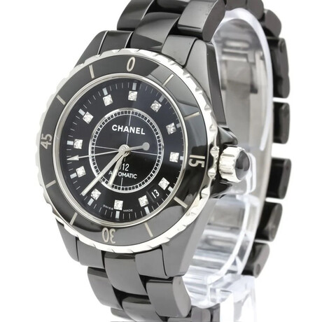 Chanel Ladies J12 Diamond Automatic // H1626 // Pre-Owned