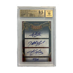 Jon Lester, Jonathan Papelbon & Kevin Youkilis // 2012 SP Signature Season Triple Sigs // #23/25 // BGC 9.5 Gem Mint 10 Auto