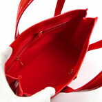 Vernis Patent Leather Monogram Handbag // Red