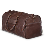 Leather Travel Duffel Bag 21" // Antique Brown