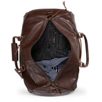 Leather Travel Duffel Bag 21" // Antique Brown