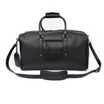 Leather Luggage Bag 20" // Black
