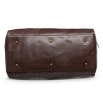 Leather Travel Duffel Bag 21" // Antique Brown
