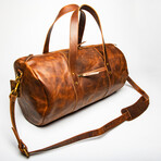 Leather Gym Bag 20" // Brown
