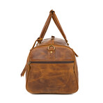 Leather Travel Duffel Bag 21" // Distressed Brown