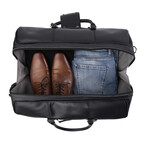 Leather Luggage Bag 20" // Black