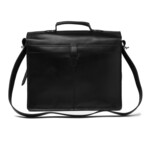Front Pocket Leather Briefcase // Black
