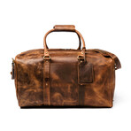 Leather Luggage Bag 20" // Distressed Brown