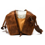 Leather Luggage Bag 20" // Distressed Brown