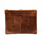 Complete Leather Briefcase // Distressed Brown
