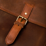 Complete Leather Briefcase // Distressed Brown