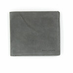 Classic Slim Fold Wallet + Coins Pocket // Gray
