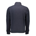 Charles Zip-Up Sweater // Navy Blue (S)