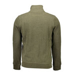 Charles Zip-Up Sweater // Olive (L)