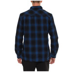 Bruno Flannel Button-Up Shirt // Bluefalls Plaid (S)