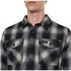 Bruno Flannel Button-Up Shirt // Black Onyx Plaid (M)