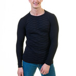 0224 Tailor Fit Crewneck Sweater // Black (L)