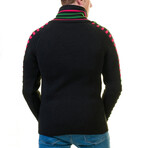 Aden Sweater // Black, Red, Green (2XL)