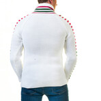 Cade Sweater // Red, White, Green (XL)