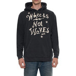 Wheels Not Waves Hoodie // Washed Black (2XL)