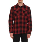 Bruno Flannel Button-Up Shirt // Redwood Plaid (S)