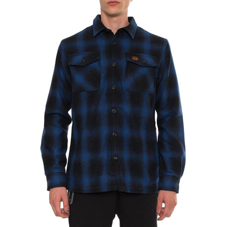Bruno Flannel Button-Up Shirt // Bluefalls Plaid (S)