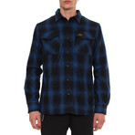 Bruno Flannel Button-Up Shirt // Bluefalls Plaid (M)