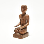 Egyptian Wooden Figure of a Scribe // 2040-1293 BC
