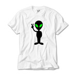 Peace Alien Short Sleeve Tee // White (S)