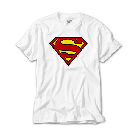 Superman Short Sleeve Tee // White (4XL)