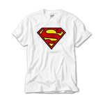 Superman Short Sleeve Tee // White (3XL)