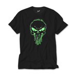 Green Skull Short Sleeve Tee // Black (XS)