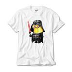 Darth Vader Minion Short Sleeve Tee // White (S)