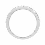 1 CTW Lab Grown Round Diamond Ring + Band // 14K White Gold (6)