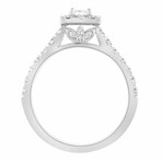 1 CTW Lab Grown Emerald Cut Diamond Ring // 14K White Gold (8)