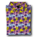 The Scarface Polo // Purple + Yellow + Blue (XL)