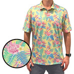 Sunny Days Polo // Yellow + Blue + Pink (3XL)