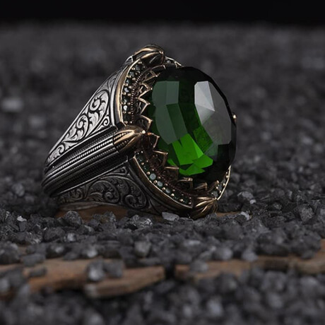 Green Paraiba Silver Ring (9)