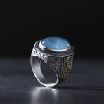 Blue Paraiba Stone Silver Ring V3 (13)