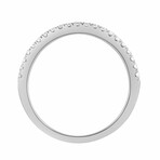 0.62 CTW Lab Grown Round Diamond Ring + Band // 14K White Gold (7)