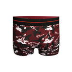 Be Frank Patterned Cotton Boxer // Red (XL)