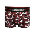 Be Frank Patterned Cotton Boxer // Red (XL)