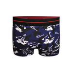 Be Frank Patterned Cotton Boxer // Blue (S)