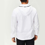 Balboa Half-Zip Pullover Raincoat // White (L)