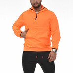 Kody Half-Zip Pullover Raincoat // Orange (S)