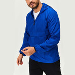 Balboa Half-Zip Pullover Raincoat // Sax Blue (XL)